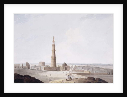 The Qutb Minar, Delhi, c. 1789 by Thomas & William Daniell