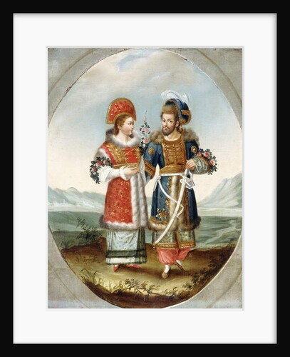 An Exotic Couple, early 19th century by Ottoman School