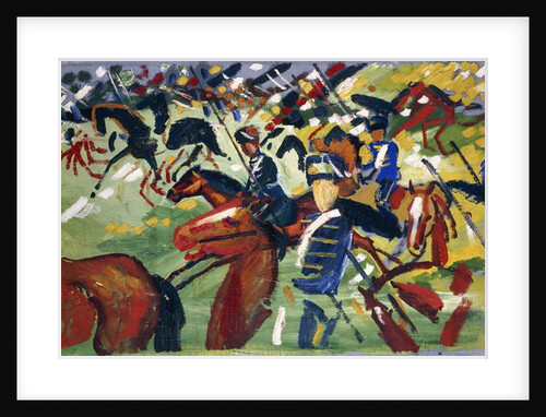 Hussars Setting Out, 1913 by August Macke
