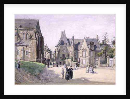 The Little Village Square; La Petite Place du Cillage, 1870 by Ludovic Piette
