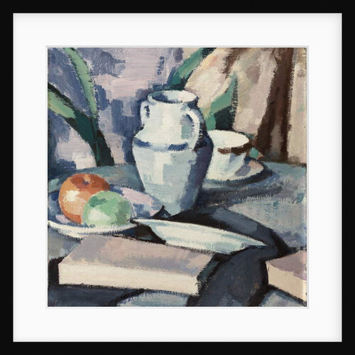 Still life with Vase and Books by Samuel John Peploe