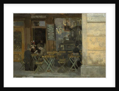 Cafe in Dieppe, c. 1884-5 by Walter Richard Sickert