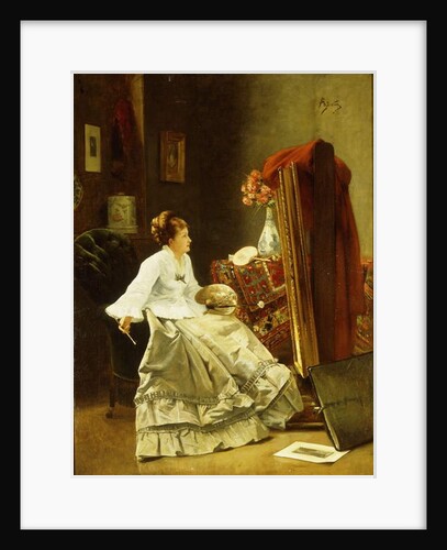 Artist at Work by Alfred Emile Stevens