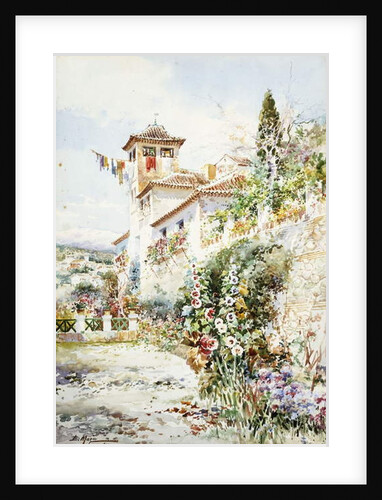 An Andalucian House and Garden in Summer by Enrique Marin Higuero