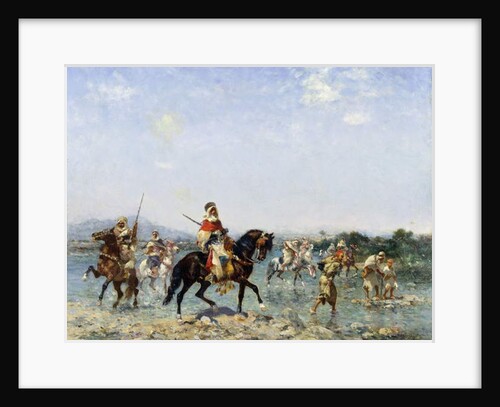 Arab Cavalry Fording a Stream, by Georges Washington