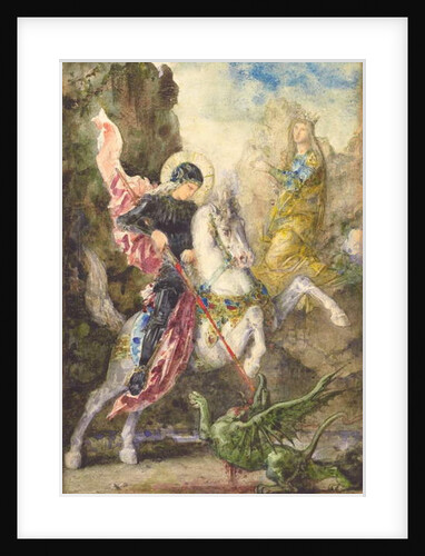 St. George and the Dragon, 1869 by Gustave Moreau