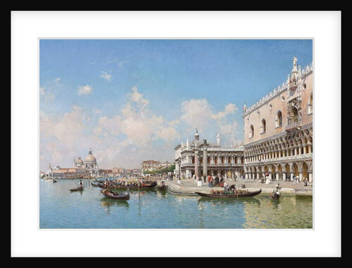 The Doge's Palace and Santa Maria della Salute, 1896 by Federico del Campo