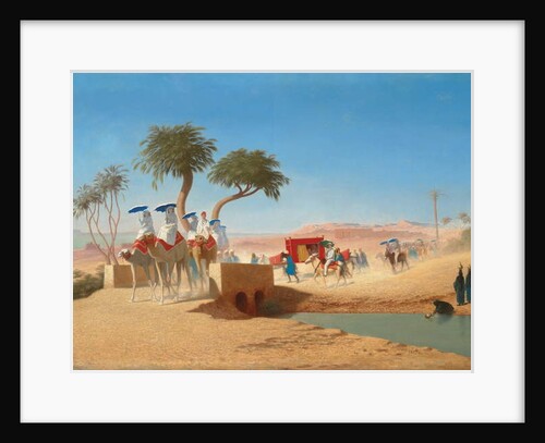 The Empress Eugenie Visiting the Pyramids by Charles Theodore Frere