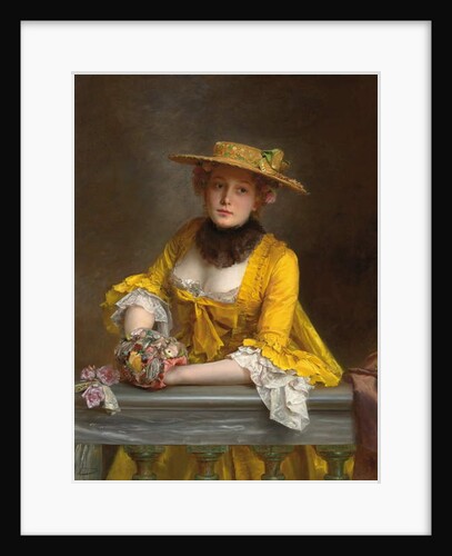 The Yellow Dress by Gustave Jacquet