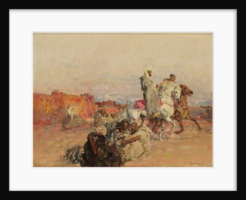 A Group of North African Horsemen, 1928 by Henri Emilien Rousseau