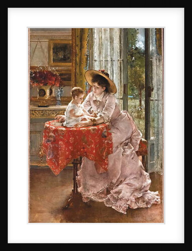 The Contented Mother, 1872 by Alfred Emile Stevens