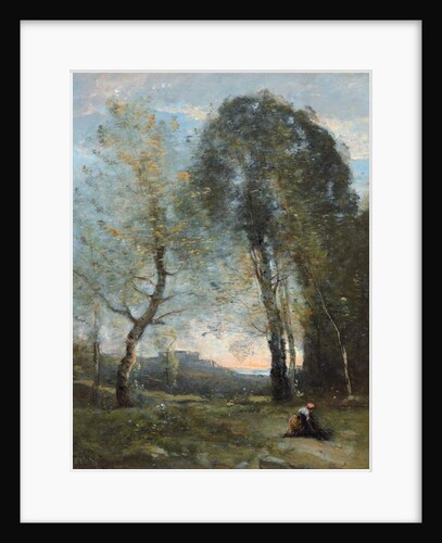 Peasant Woman Collecting Wood, Italy, c. 1870-2 by Jean Baptiste Camille Corot