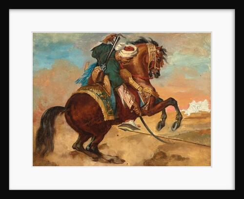 Turk Mounted on Chestnut Coloured Horse, c. 1810 by Theodore Gericault