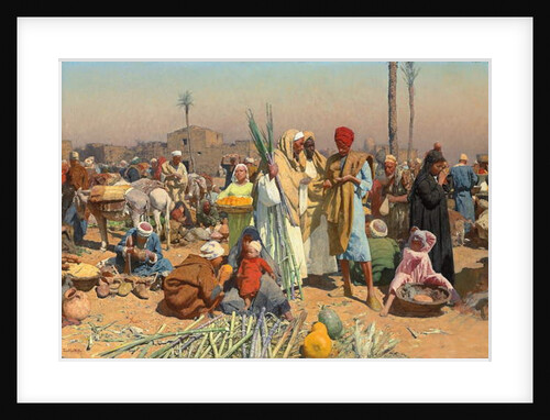 Market in Lower Egypt by Leopold Karl Muller