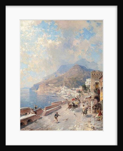 Gulf of Salerno, Amalfi, by Franz Richard Unterberger