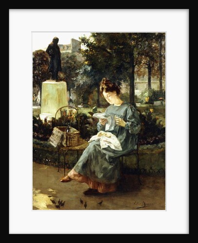 Afternoon in the Luxembourg Gardens by Victor Marec