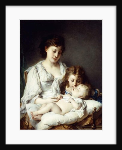 Maternal Affection by Adolphe Jourdan