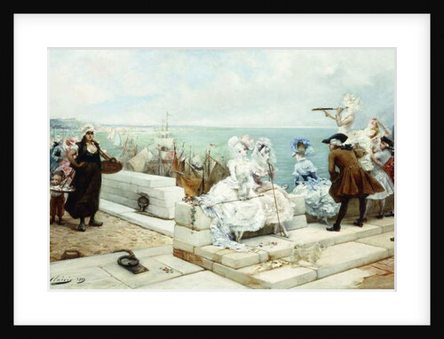 Elegant Figures Watching the Regatta, 1889 by Georges Clairin