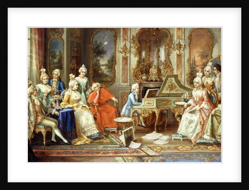 Young Mozart giving a Recital by H. Pihnnero