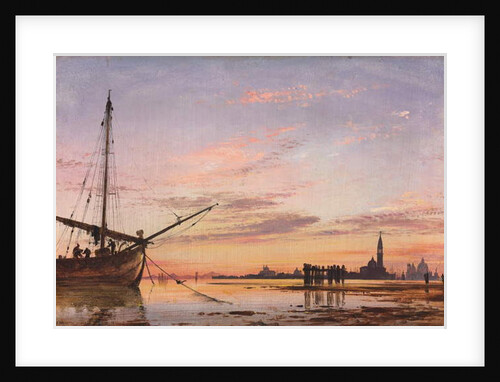 View Across the Lagoon, Venice, Sunset, 1850 by Edward William Cooke