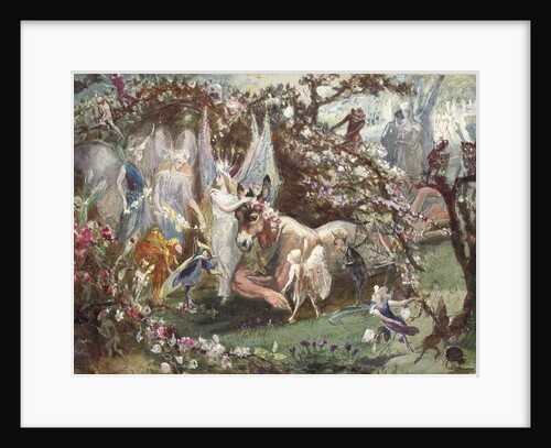 Titania and Bottom from William Shakespeare's 'A Midsummer-Night's Dream' by John Anster Fitzgerald
