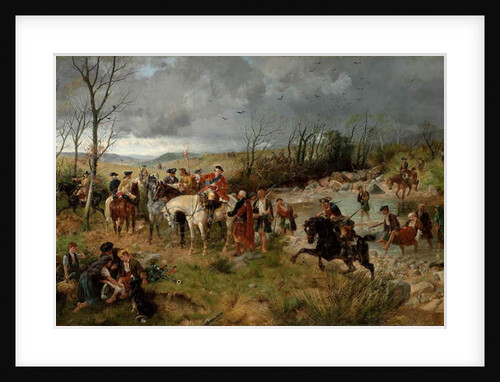 Halt of Prince Charles Edward on the Banks of the Nairne, 1878 by Richard Beavis