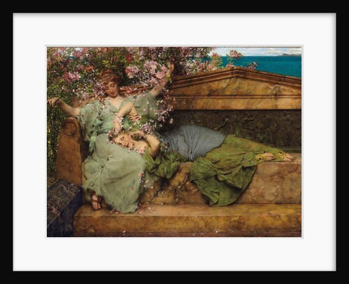 In a Rose Garden by Lawrence Alma-Tadema