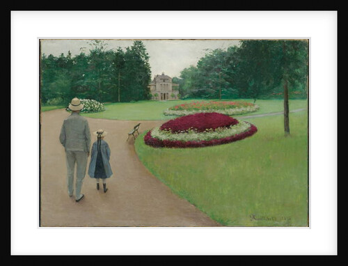 The Park of the Caillebotte Property at Yerres, 1875 by Gustave Caillebotte