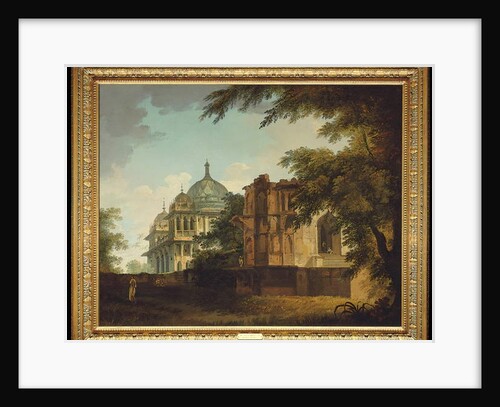 View of a Mosque at Mounheer by William Hodges