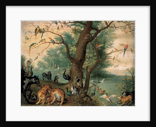 Animals and birds in the Garden of Eden by Ferdinand van Kessel