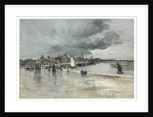 Harbour at St. Vaast, The Hague, 1882 by Frank Myers Boggs