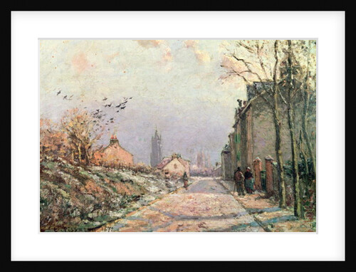 The Road, Effect of Winter, 1872 by Camille Pissarro