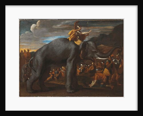 Hannibal Crossing the Alps on an Elephant by Nicolas Poussin