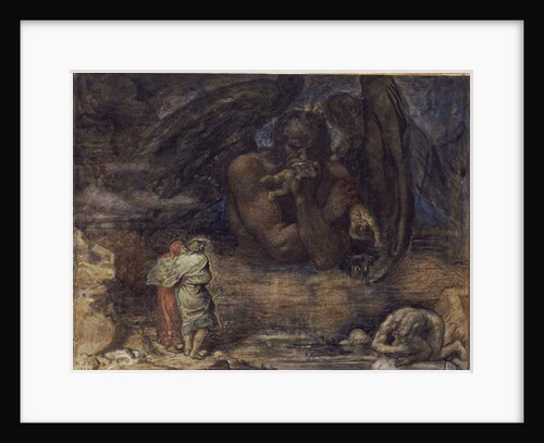 Dante and Virgil Encounter Lucifer in Hell, 1923 by Henry John Stock