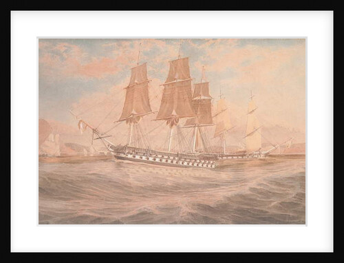 HMS Ganges, and Thetis off Rio de Janeiro by Emeric Essex Vidal