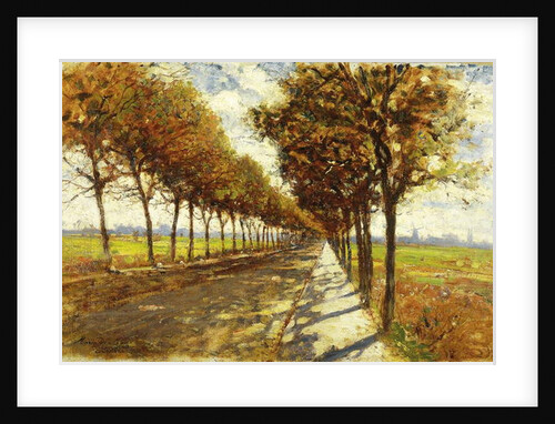 Tree-lined Avenue in Bremen, 1912 by Mario de Maria