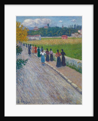 Leaving the Factory, 1902 by Diario or Dario de Regoyos y Valdes