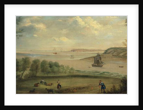 A traveller resting in the grounds of Broke Hall, Suffolk by Charles Catton