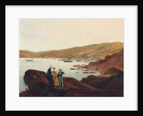 El Membrillo Beach, near Valparaiso, 1844 by Johann Moritz Rugendas