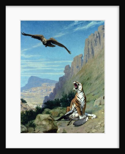 Tiger and Vulture by Jean Leon Gerome