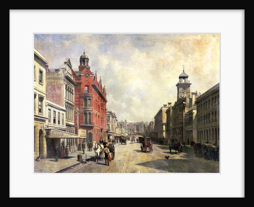 View of Queen Street, Auckland by Jacques Carabain