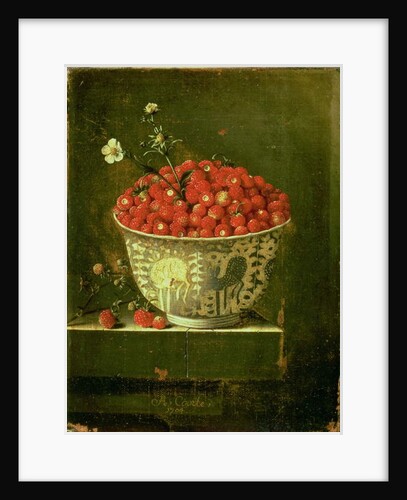 Wild Strawberries in a Chinese Wanli Kraak porcelain bowl, 1704 by Adrian Coorte