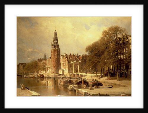 View of the Kalk Market, Amsterdam by Johannes Karel Christian Klinkenberg