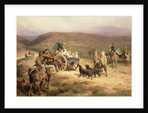 Grouse Shooting on the Glentanar Estate in Aberdeenshire, 1889 by Carl Suhrlandt