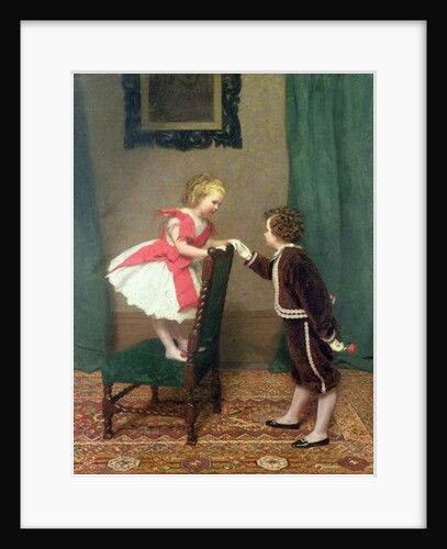 Miss Lily's First Flirtation, 1867 by James Haylar