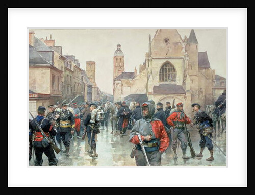 A Gathering of the Garibaldini and French Troops at Tours by Ludovico Marchetti