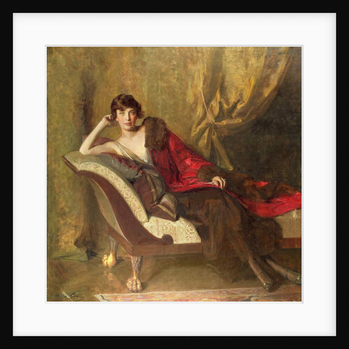 Countess Michael Karolyi, reclining in a divan, 1918 by John Quincy Adams