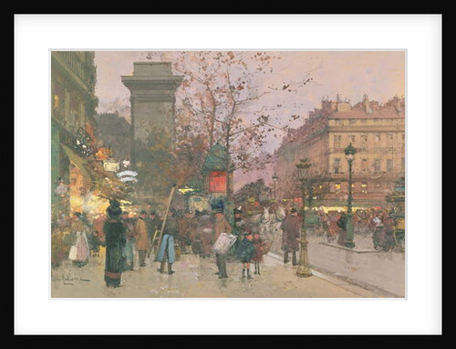 Porte Saint Denis by Eugene (1854-1941) Galien-Laloue