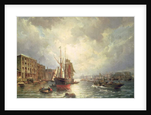 The Pool of London, 1861 by Pieter Christiaan Cornelis Dommelshuizen