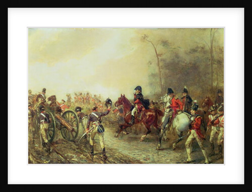 The Duke of Wellington on the Road to Quatre Bras, June 16th 1815 by Robert Alexander Hillingford